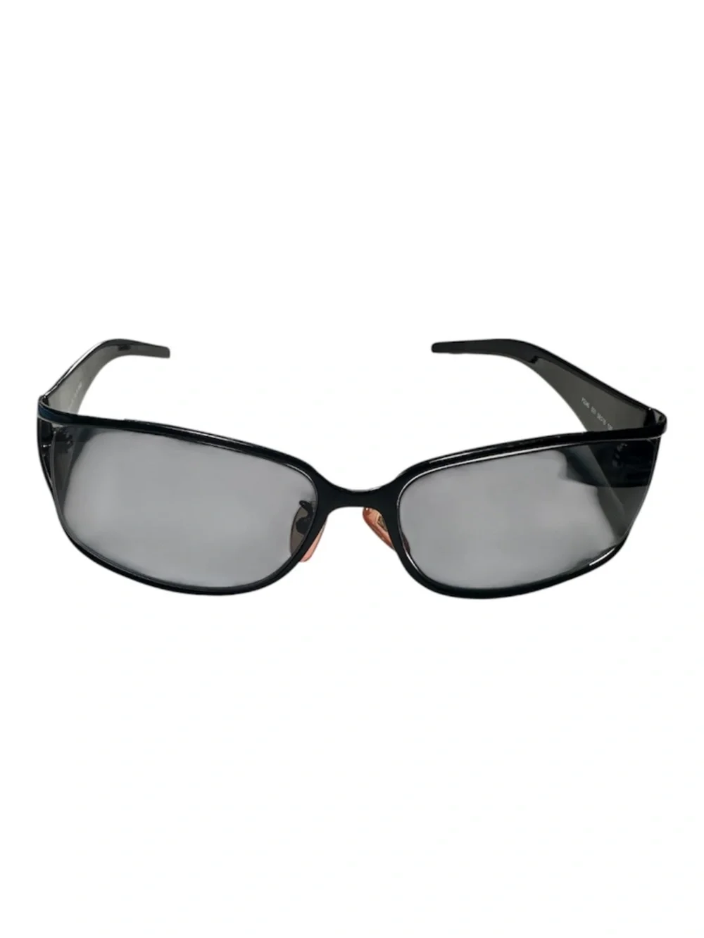 Fendi Zucca Shield Sunglasses Black Gray Logo Temples Made in Italy w/ Case